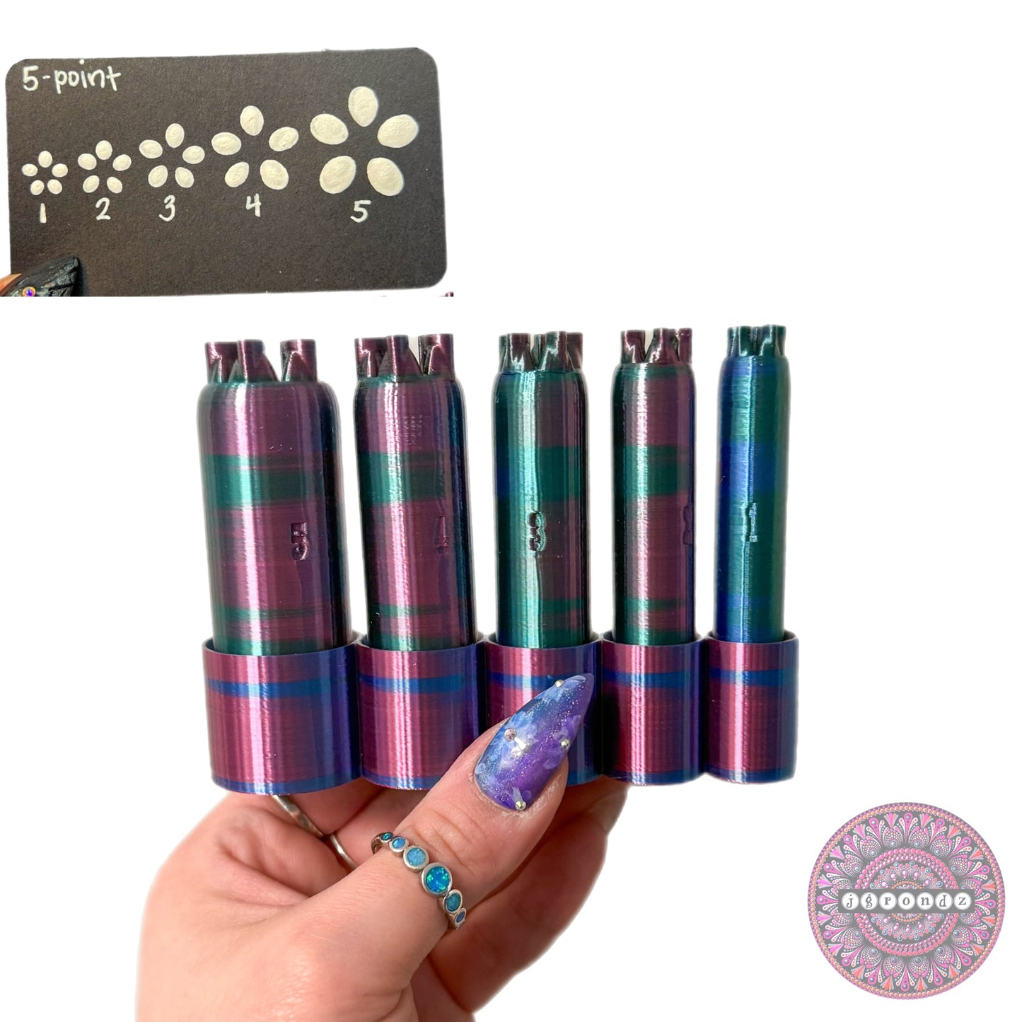 5-Point Flower Dotting Tools