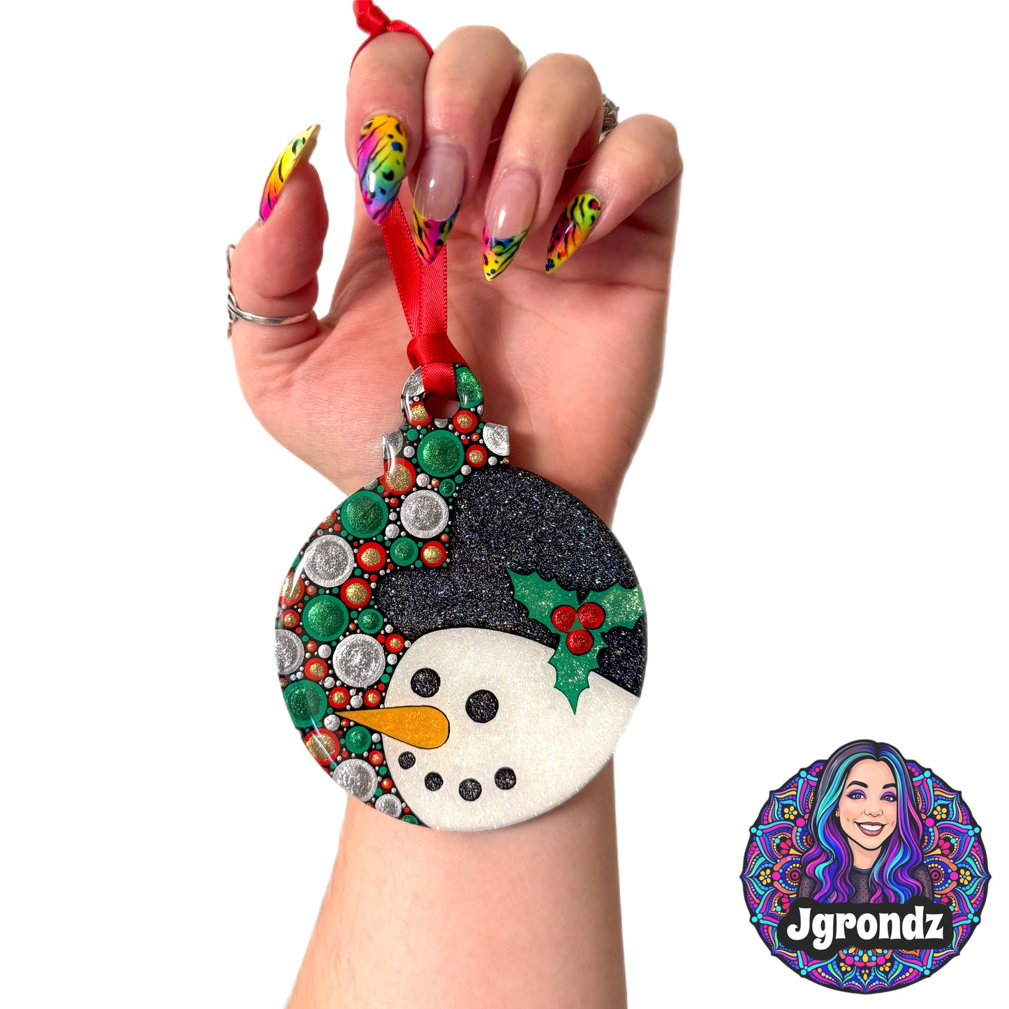 Snowman 4” Wood Ornament
