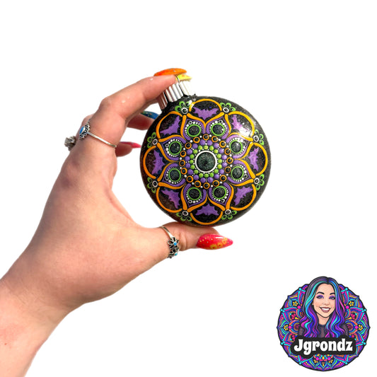 3” Halloween Mandala Ornament