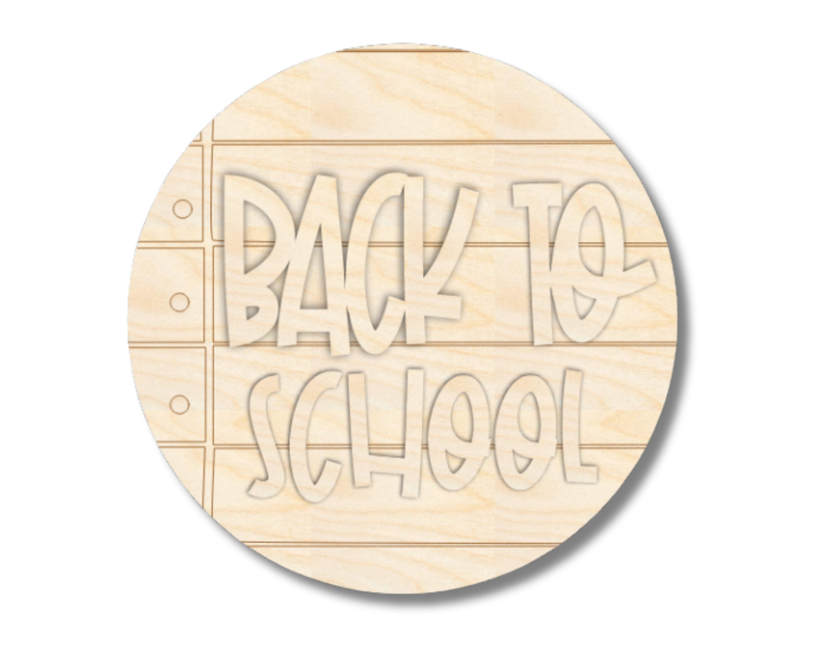 Unfinished Wood School Signs | Wood Craft Cutouts | 1/4" Thick |