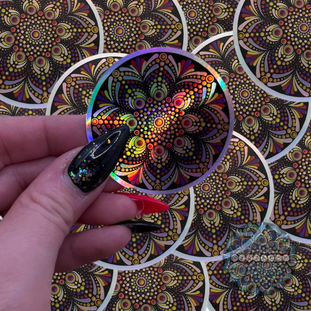Holographic Mandala Sticker