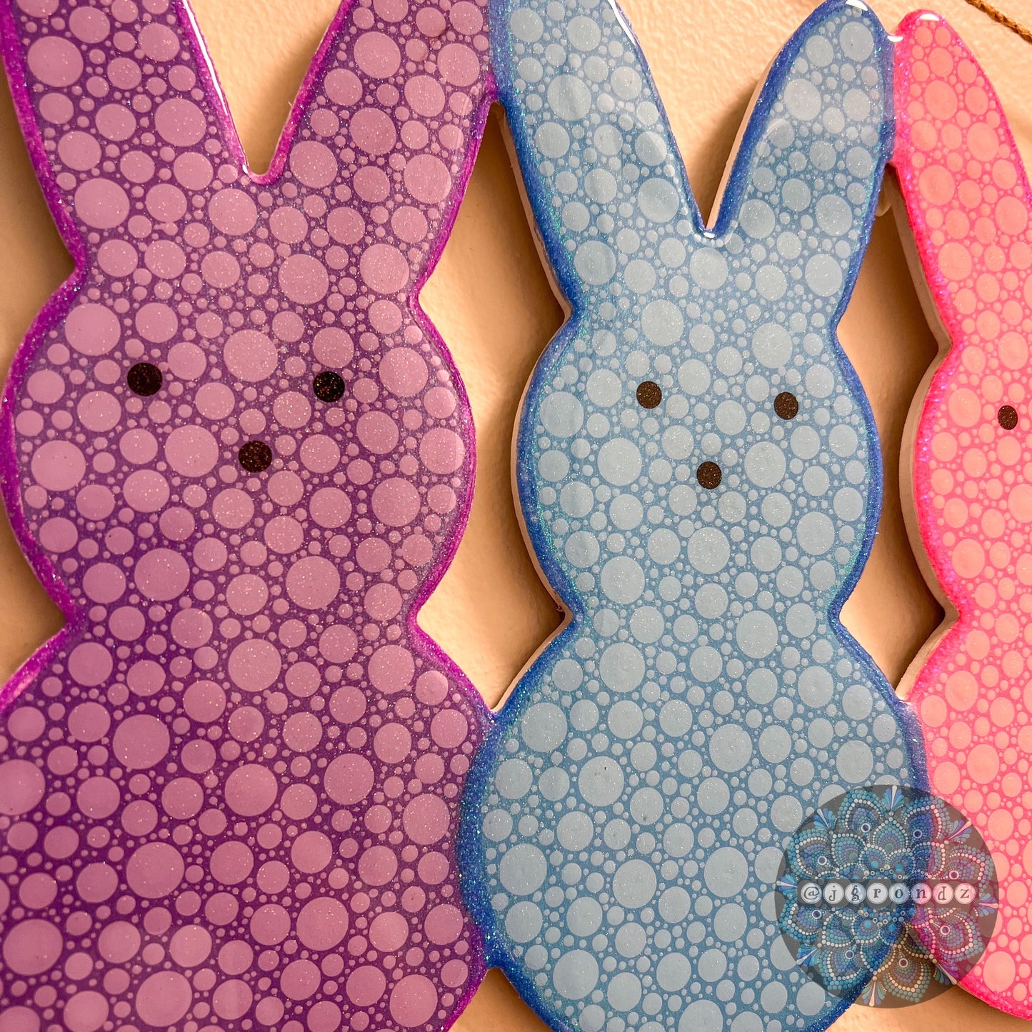 Peeps Resin & Dot Art
