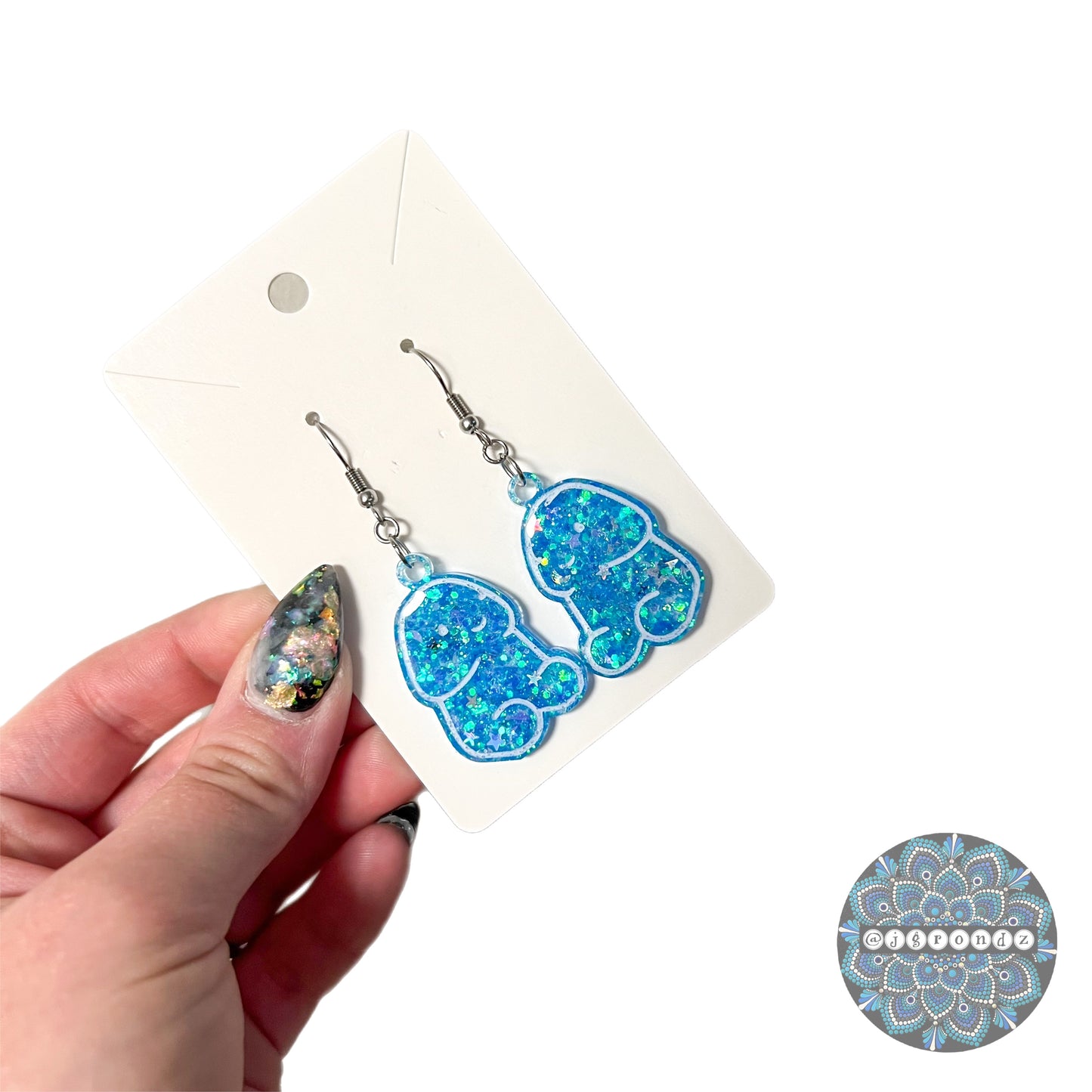 Blue Balls Space Peens - Tiny Peen, Lil Peep, Penis earrings