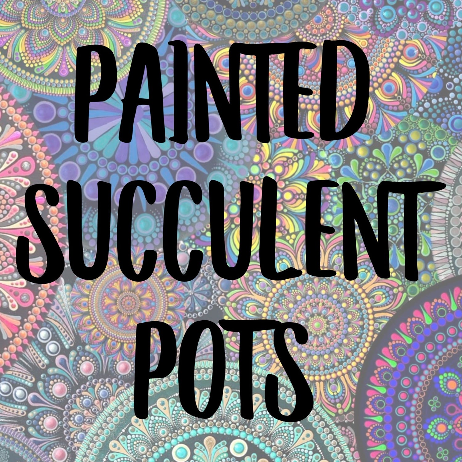 Painted Succulent Pots