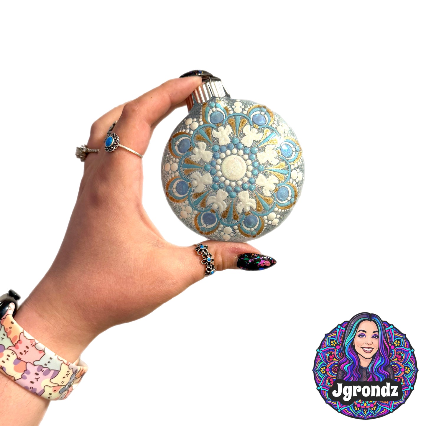 3” Angel Mandala Ornament