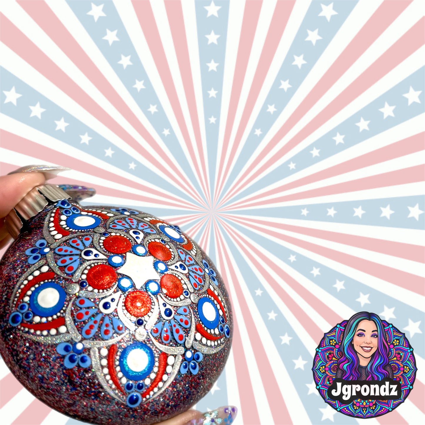 3” 250th Anniversary Mandala Ornament
