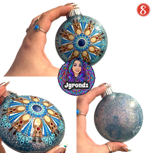 3” Deer Mandala Ornament
