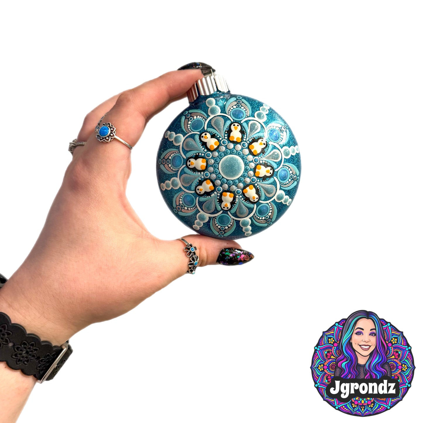3” Penguin Mandala Ornament