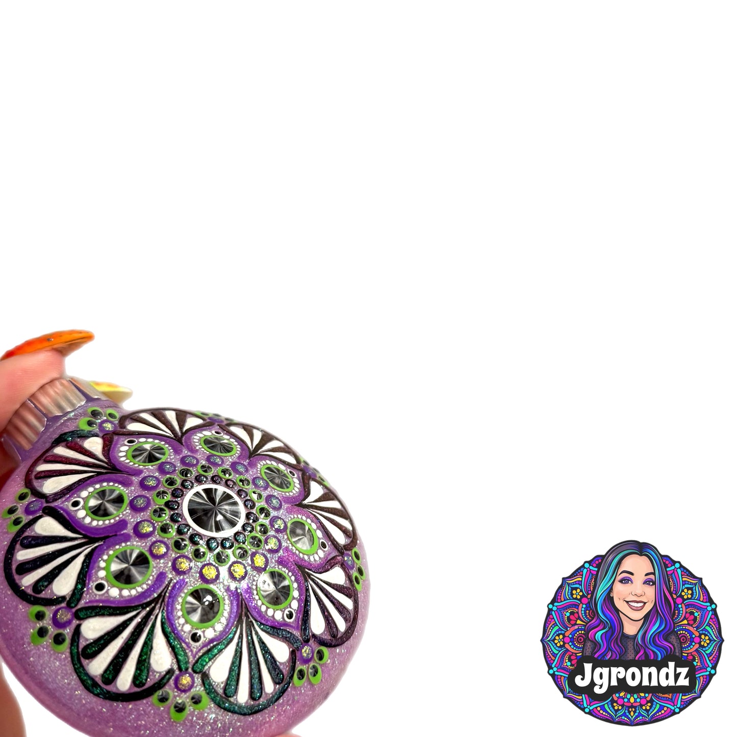 3” Halloween Mandala Ornament