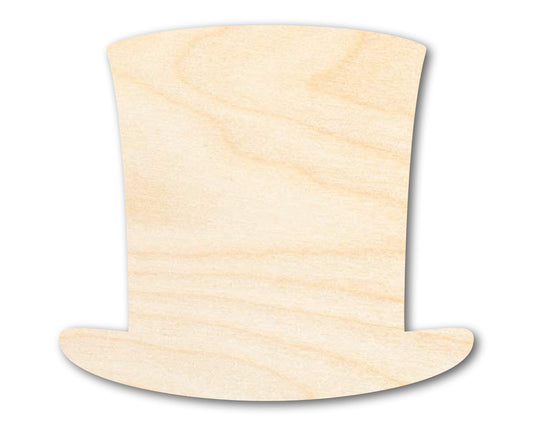Unfinished Wood Abraham Lincoln Hat Silhouette | Craft Cutout | Up to 36" DIY
