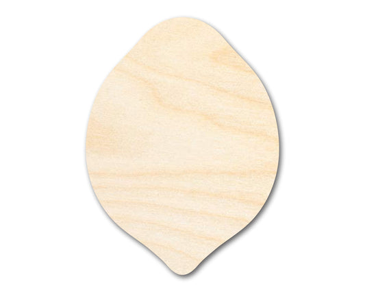 Unfinished Wood Lemon Shape | Summer | Fruit | Lemonade | Craft Cutout | up to 46" DIY