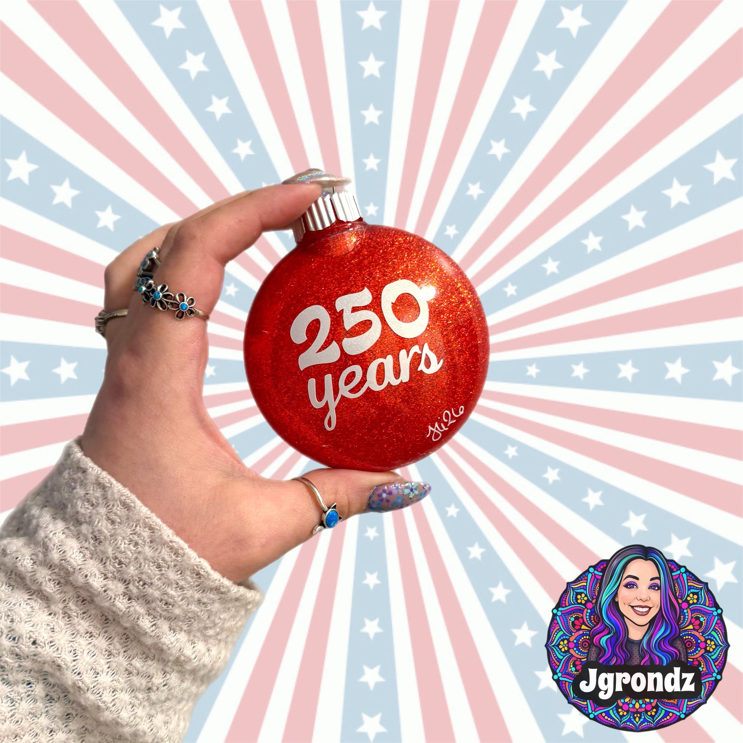 3” 250th Anniversary Mandala Ornament