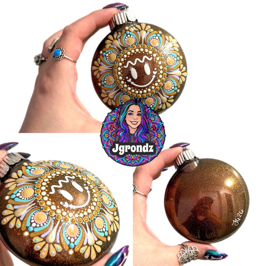3” Gingerbread Mandala Ornament