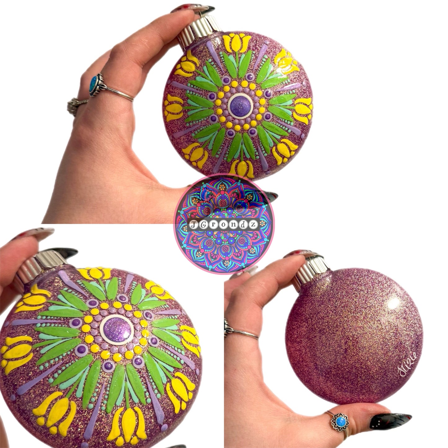 3” Tulip Mandala Ornament