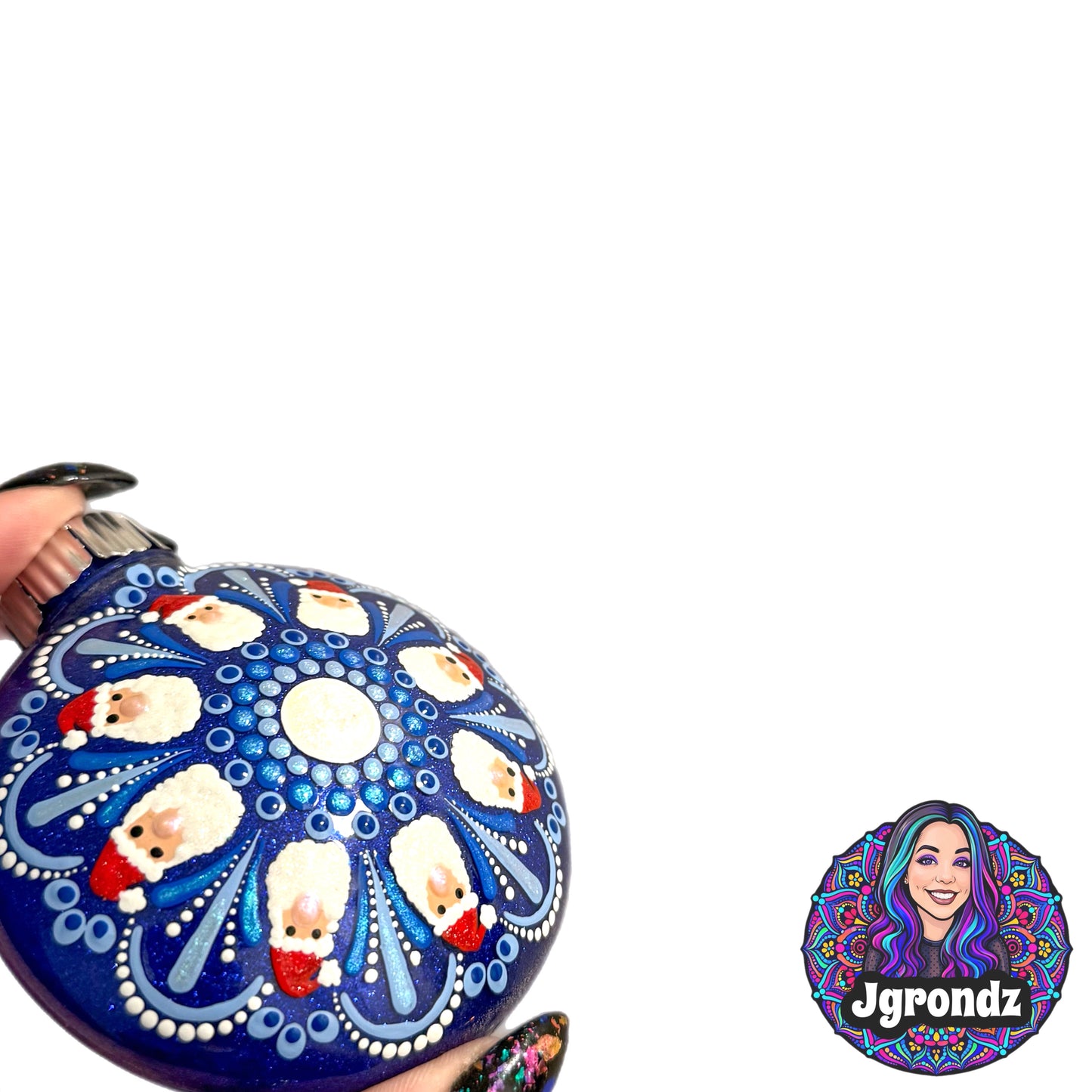 3” Santa Mandala Ornament