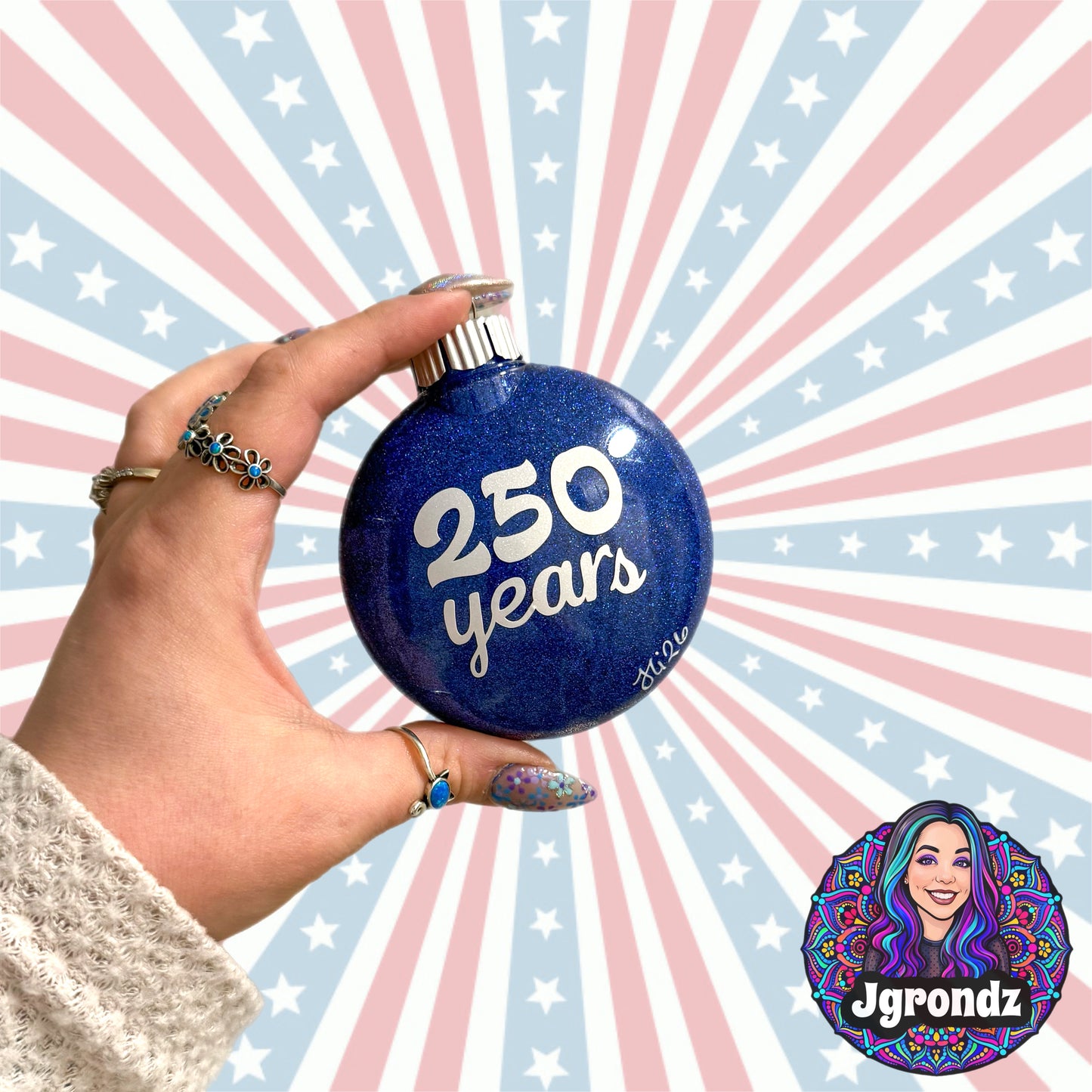 3” 250th Anniversary Mandala Ornament