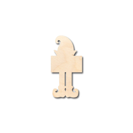 Unfinished Wood Elf With Sign Shape - Christmas - Craft - up to 46" DIY