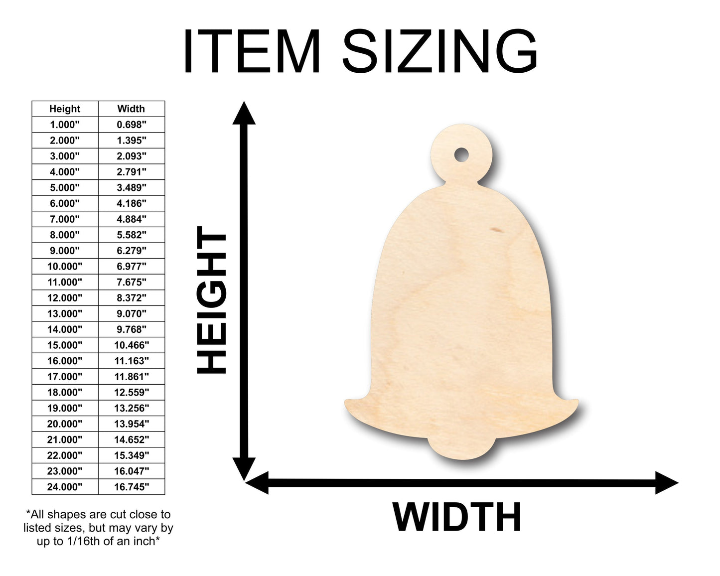 Unfinished Wood Ornament Christmas Tree Shape - Craft - up to 46" DIY
