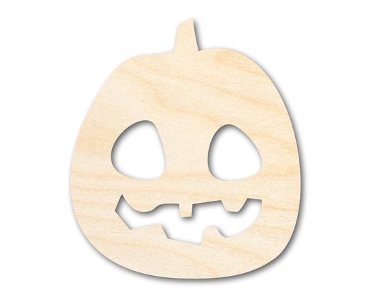 Unfinished Wood Carved Pumpkin Shape - Craft - up to 46"