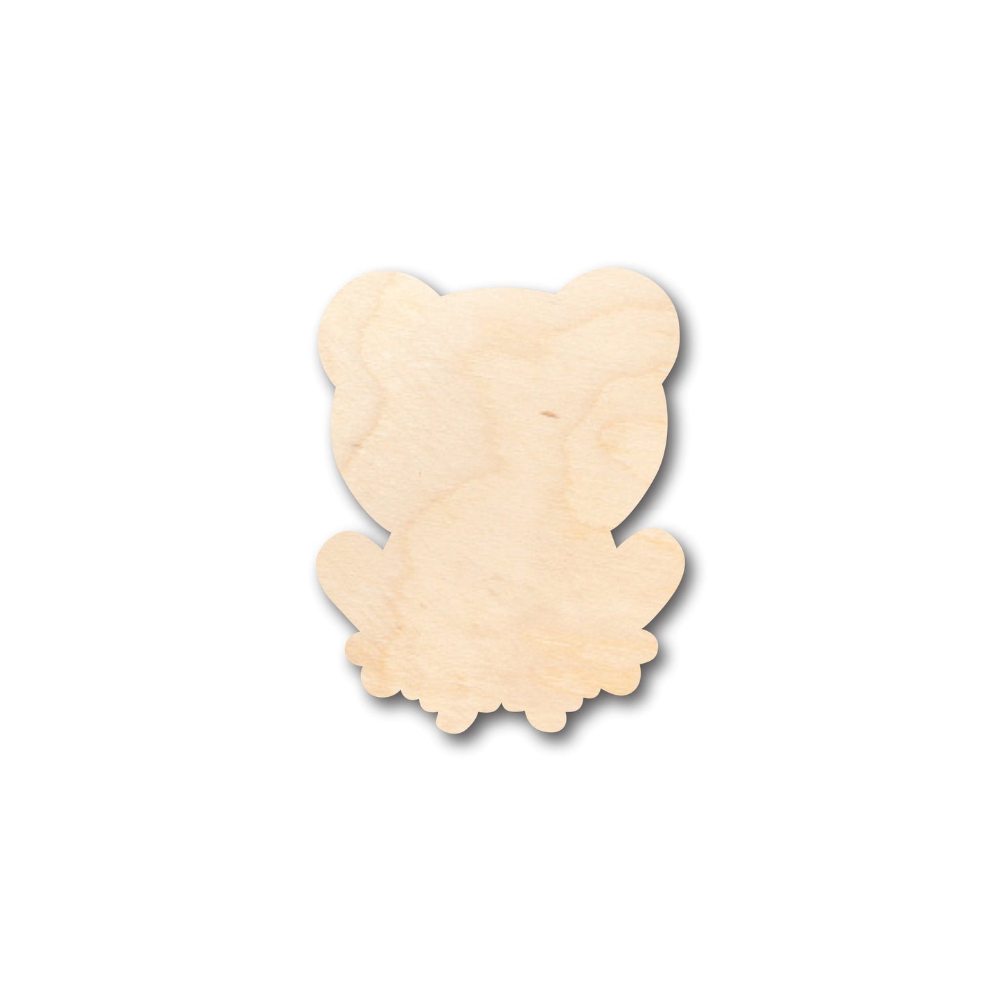 Unfinished Wood Cute Frog Shape - Craft - up to 46" DIY