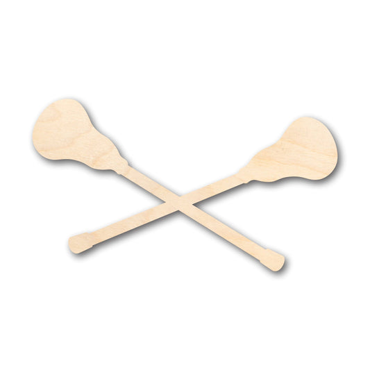 Unfinished Wood Lacrosse Stick Cross Shape - Craft - up to 46" DIY