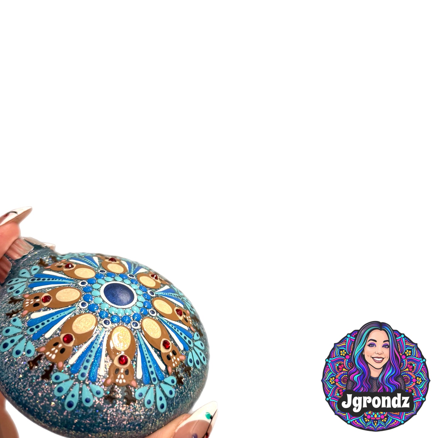 3” Deer Mandala Ornament
