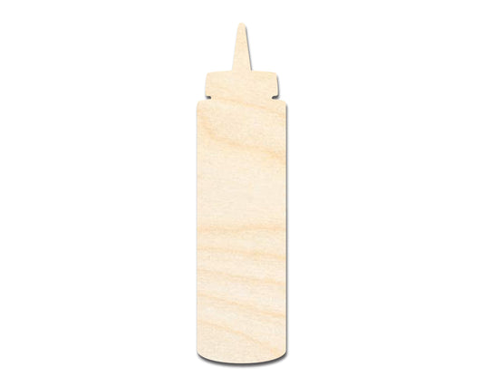 Unfinished Condiment Bottle Shape | DIY Craft Cutout | up to 46" DIY