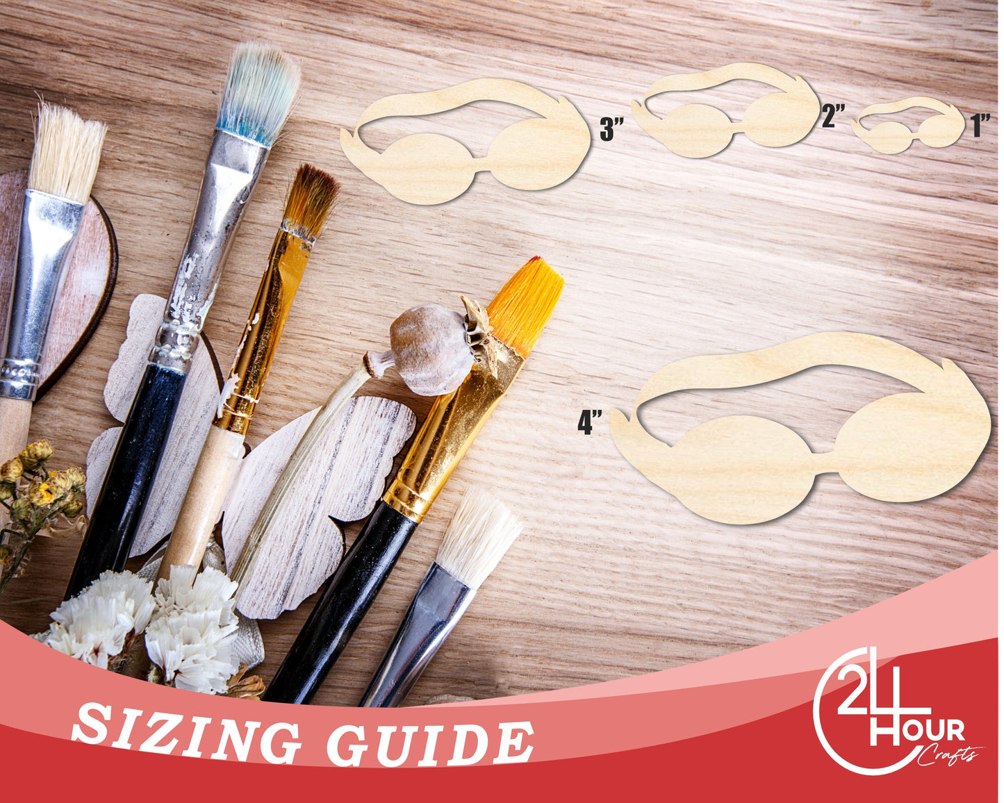 Unfinished Swimming Goggles Shape | DIY Craft Cutout | up to 46" DIY