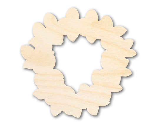 Unfinished Hawaiian Lei Shape | DIY Craft Cutout | up to 46" DIY