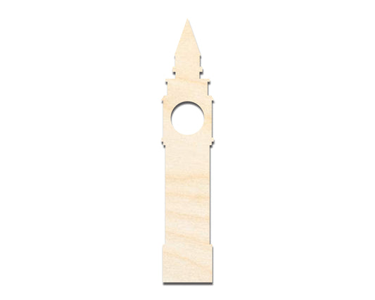 Unfinished Wood Big Ben Shape | DIY Craft Cutout | up to 46" DIY