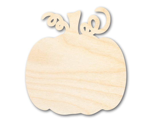 Unfinished Wood Pumpkin with Vines Shape | DIY Craft Cutout | up to 46" DIY