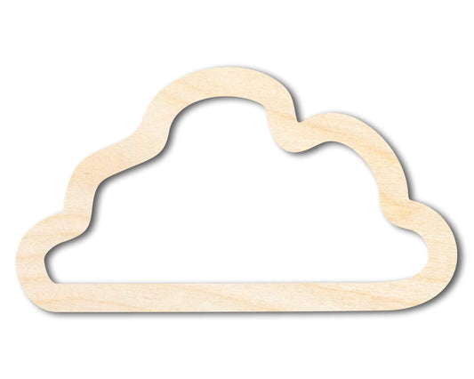 Unfinished Wood Cloud Outline Shape | DIY Craft Cutout | up to 46" DIY