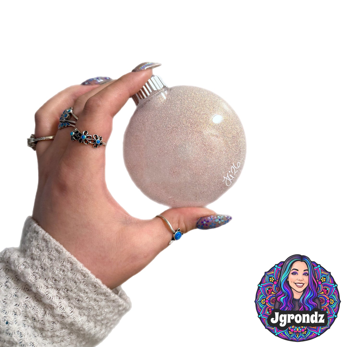 3” Peppermint Mandala Ornament