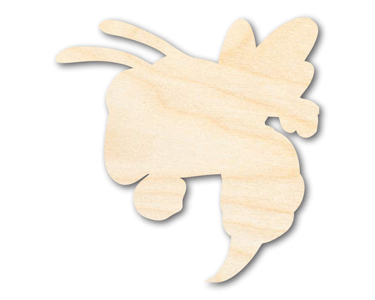 Unfinished Wood Hornet Mascot Shape | DIY Craft Cutout | up to 46" DIY