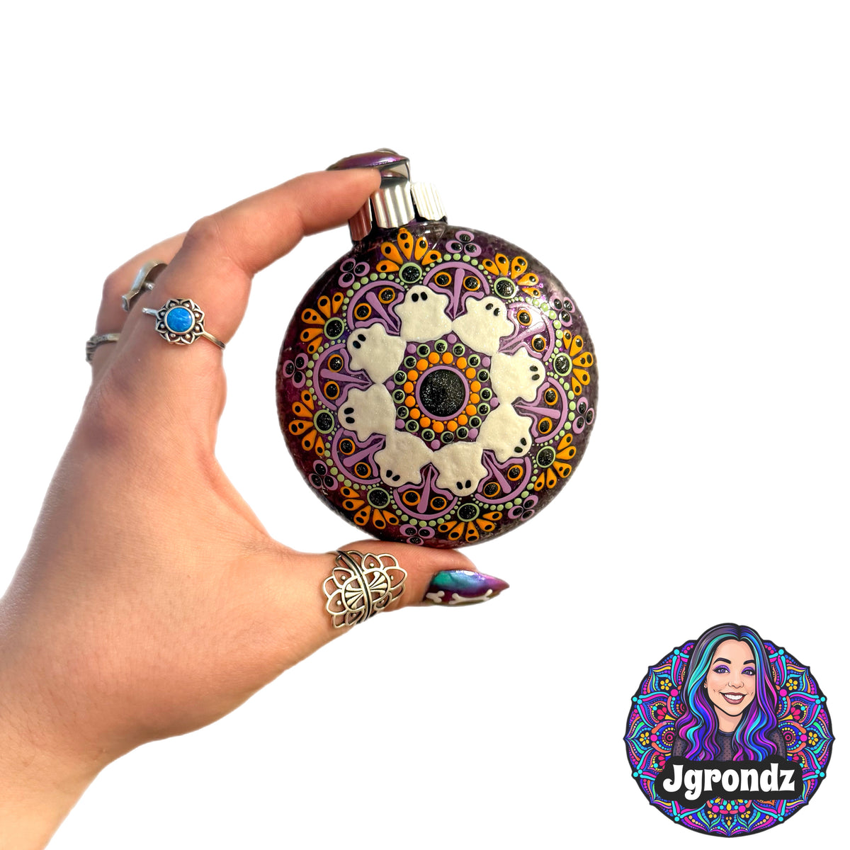 3” Halloween Mandala Ornament