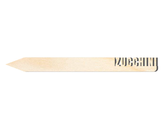 Unfinished Wood Zucchini Garden Stake | DIY Craft Cutout | up to 24" DIY