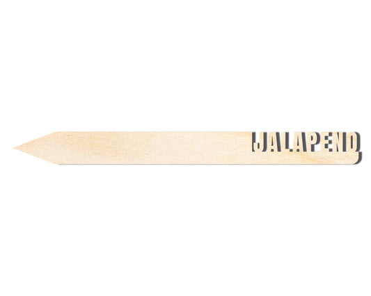 Unfinished Wood Jalapeno Garden Stake | DIY Craft Cutout | up to 24" DIY