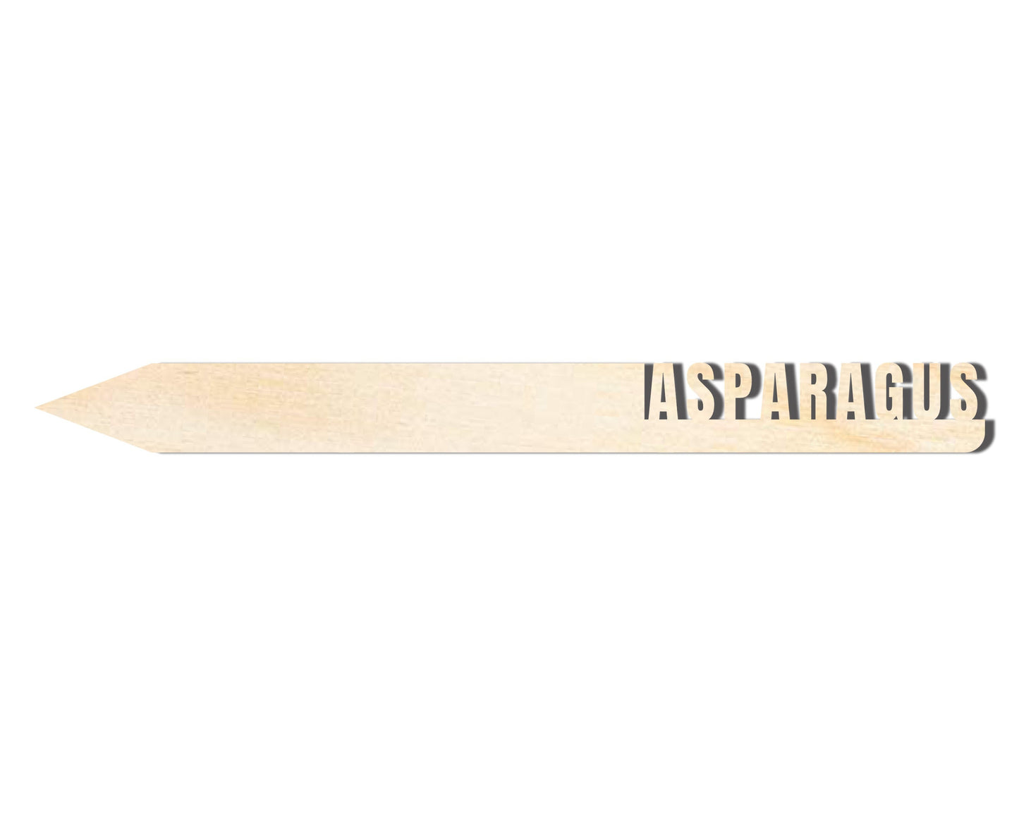 Unfinished Wood Asparagus Garden Stake | DIY Craft Cutout | up to 24" DIY
