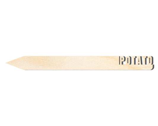 Unfinished Wood Potato Garden Stake | DIY Craft Cutout | up to 24" DIY