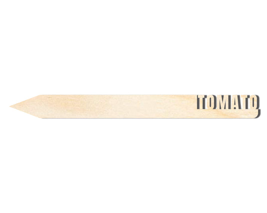 Unfinished Wood Tomato Garden Stake | DIY Craft Cutout | up to 24" DIY