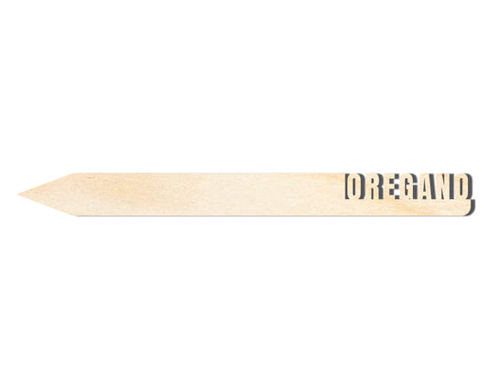 Unfinished Wood Oregano Garden Stake | DIY Craft Cutout | up to 24" DIY