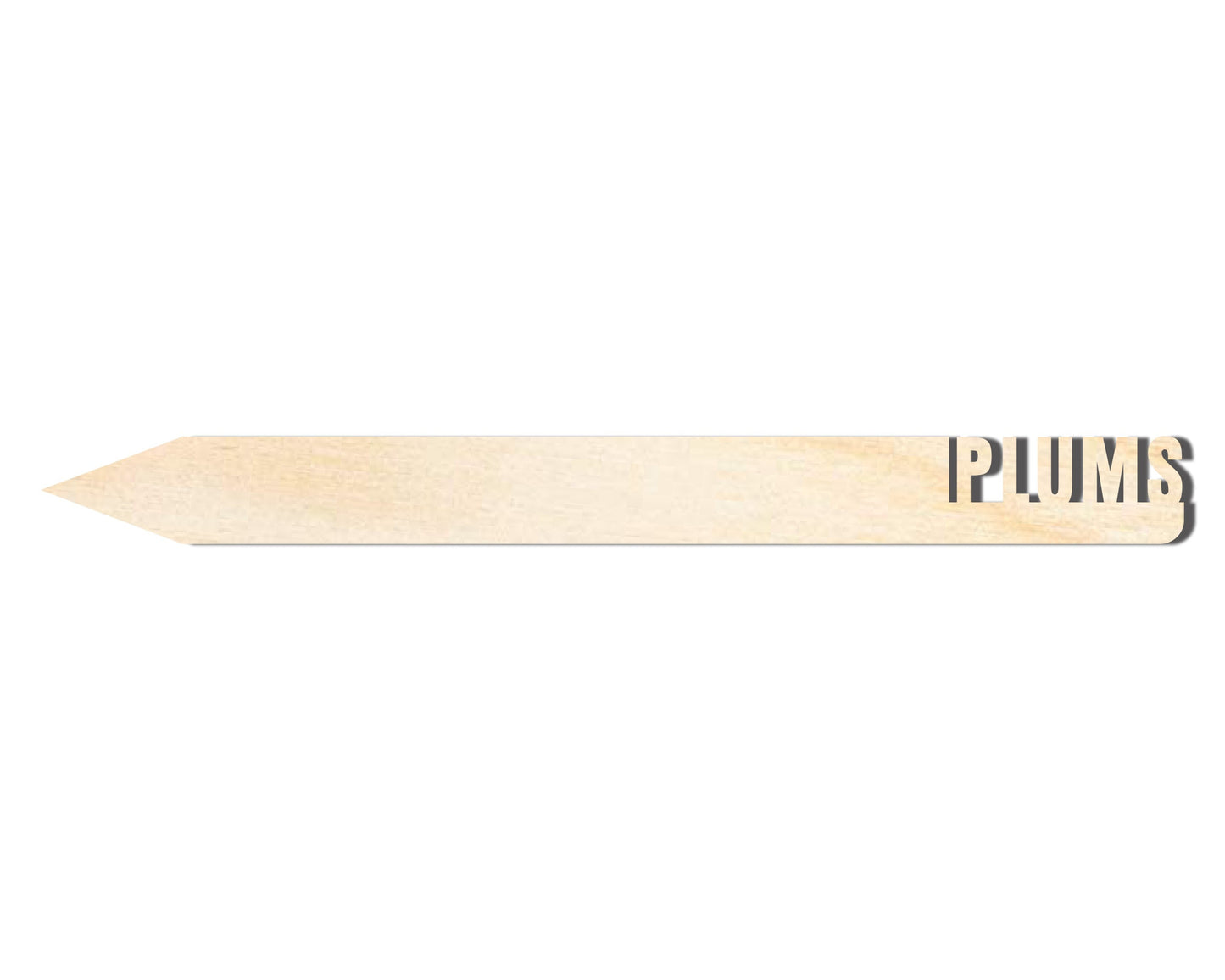 Unfinished Wood Plums Garden Stake | DIY Craft Cutout | up to 24" DIY