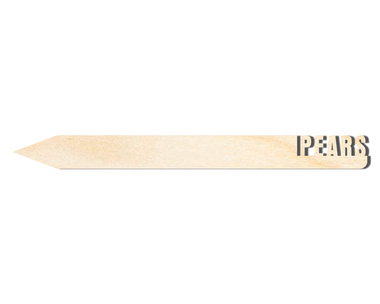 Unfinished Wood Pears Garden Stake | DIY Craft Cutout | up to 24" DIY