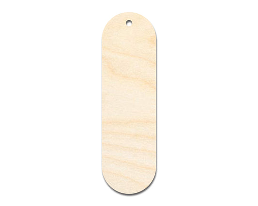 Unfinished Wood Oval Bookmark Shape | DIY Craft Cutout | up to 12" DIY