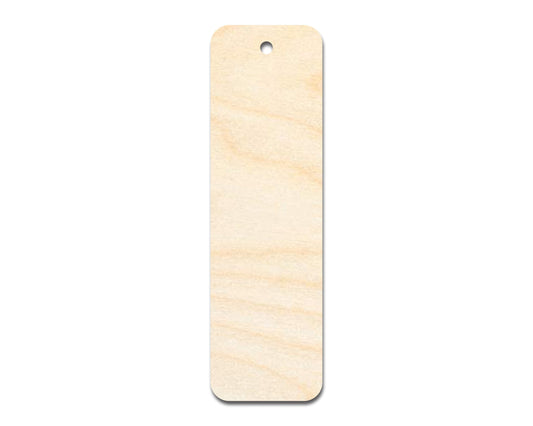 Unfinished Wood Round Edge Bookmark Shape | DIY Craft Cutout | up to 12" DIY
