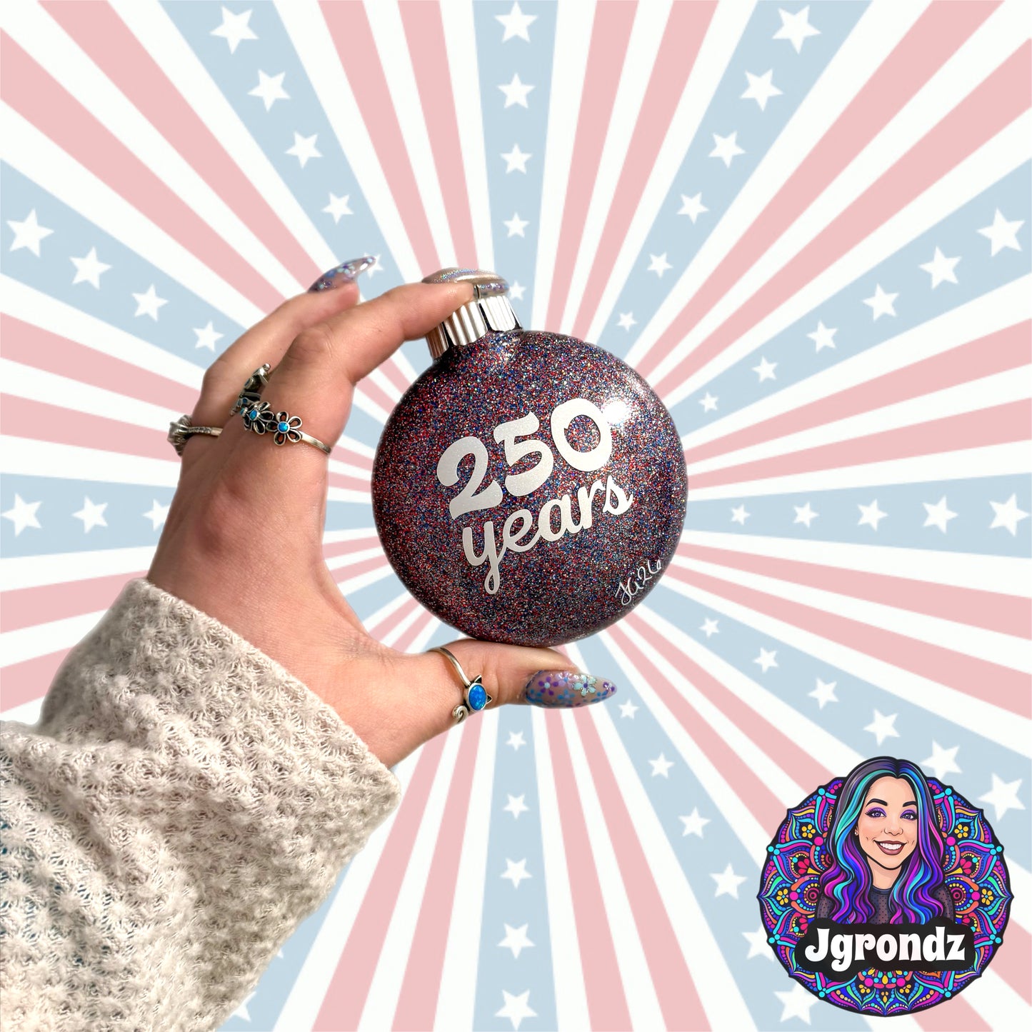 3” 250th Anniversary Mandala Ornament