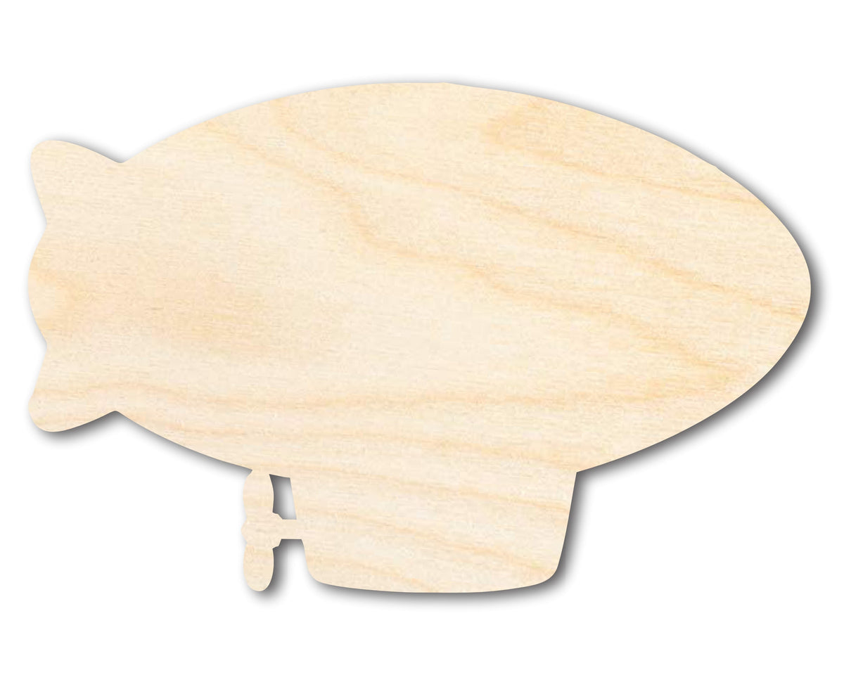 Unfinished Wood Blimp Shape | DIY Craft Cutout | up to 46" DIY