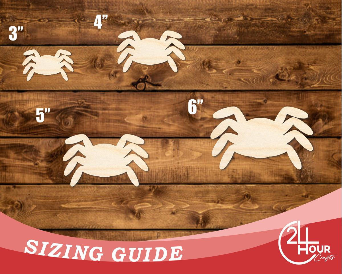 Unfinished Wood Simple Spider Shape | Wild at Play | DIY Craft Cutout | up to 6" DIY |