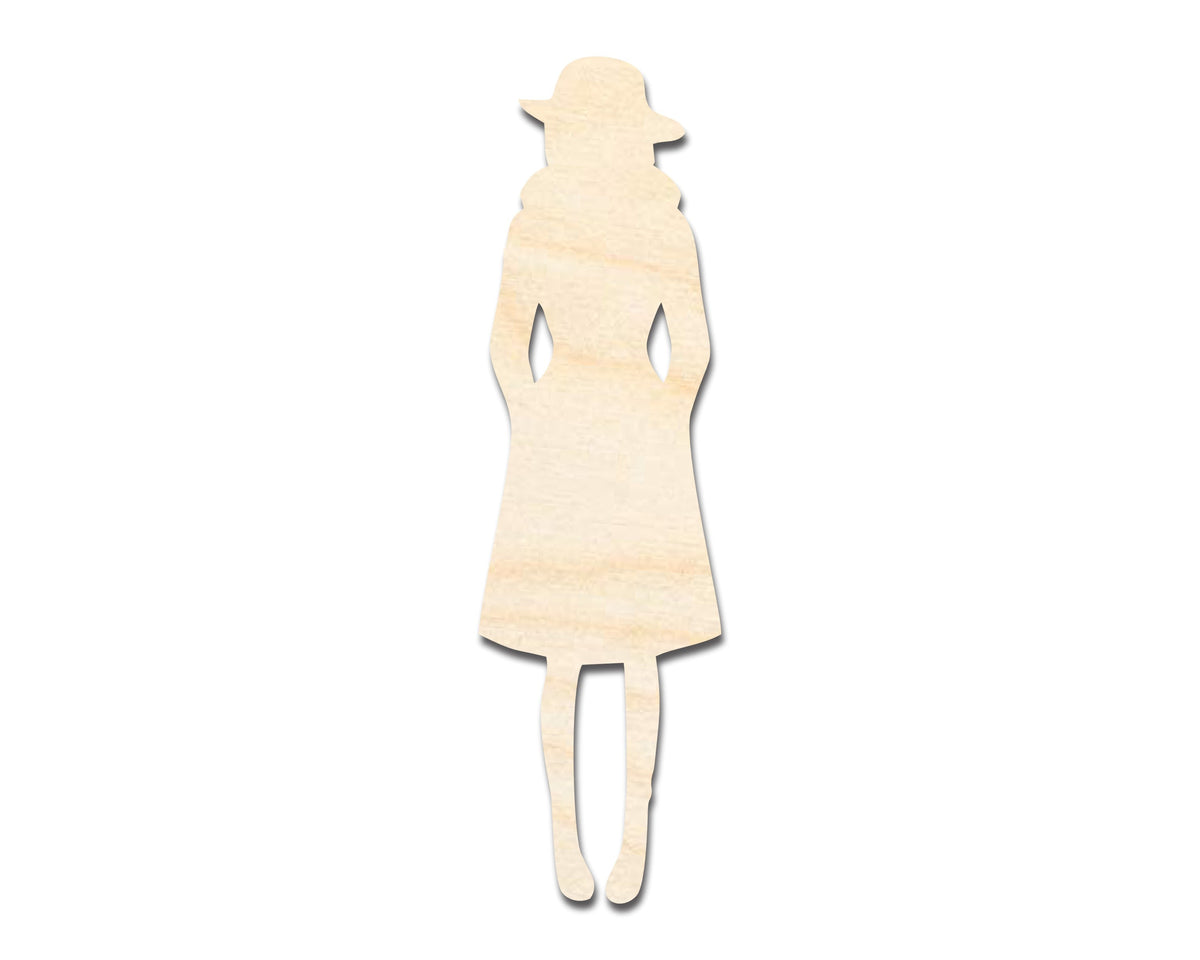 Unfinished Wood Secret Agent Woman | DIY Craft Cutout | up to 46" DIY