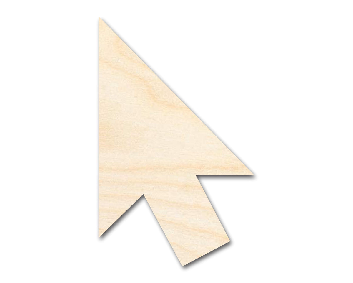 Unfinished Wood Computer Cursor Arrow | DIY Craft Cutout | up to 46" DIY